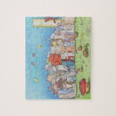 Willkommen zur Katzen-Stadt Puzzle (Vertikal)