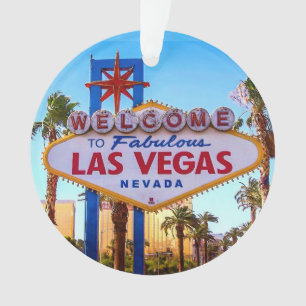 Willkommen zur Las Vegas-Zeichen-Verzierung Ornament