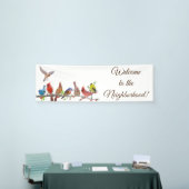 Willkommen zur Nachbarschafts-Fahne Banner (Messeveranstaltung)