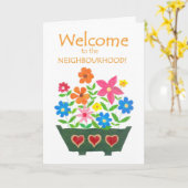 Willkommen zur Nachbarschafts-Karte Karte (Gelbe Blume)