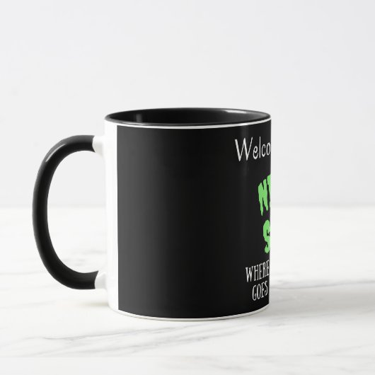 Willkommen zur Nachtschicht Tasse (Links)