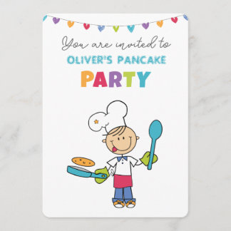 Willkommen zur Pfannkuchen-Party-Einladung Einladung