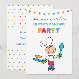 Willkommen zur Pfannkuchen-Party-Einladung Einladung
