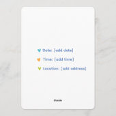 Willkommen zur Pfannkuchen-Party-Einladung Einladung (Rückseite)