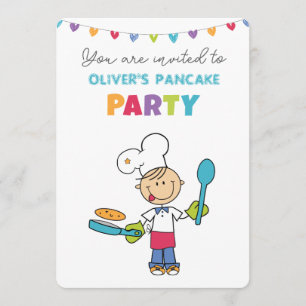 Willkommen zur Pfannkuchen-Party-Einladung Einladung