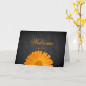 Willkommen zur Team-Gänseblümchen-Blume Karte (Gelbe Blume)