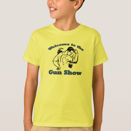 Willkommen zur Waffenmesse T-Shirt (Vorderseite)