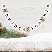 Willkommen zur Weihnachts-Braut- Shower-Teeparty Wimpelkette