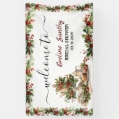 Willkommen zur Weihnachts-Teaparty für die Braut z Banner (Vertikal)