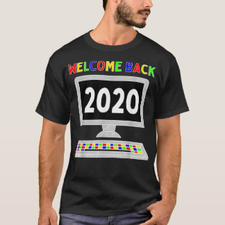 Willkommen zurück 2020 Virtual Learning First Day  T-Shirt
