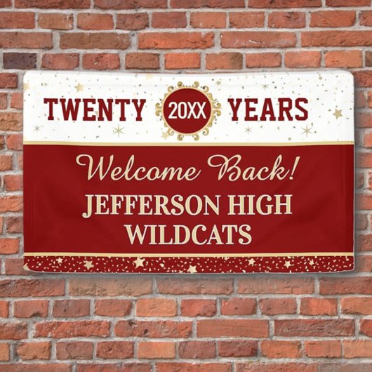 Willkommen zurück! 20. Klassentreffen Banner