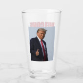 Willkommen zurück Amerika Trump 45 47 Glas (Rückseite)