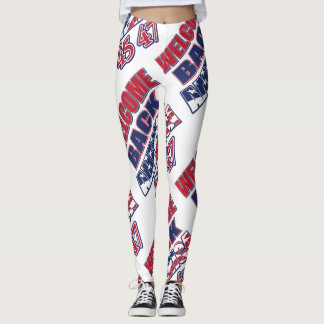 Willkommen zurück Amerika Trump 45 und 47 Leggings