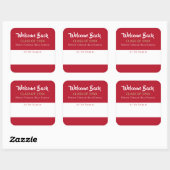 Willkommen zurück! Aufkleber für Wiedersehen-Klass (Blatt)