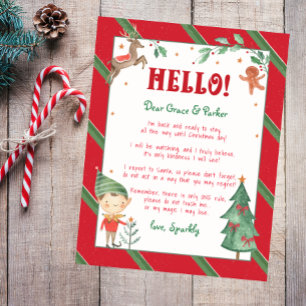 Willkommen zurück Elf Hallo Weihnachten Elf Person