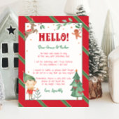 Willkommen zurück Elf Hallo Weihnachten Elf Person