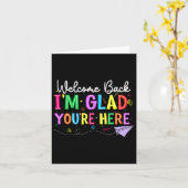 Willkommen zurück, ich bin froh, dass du wieder zu karte (Gelbe Blume)