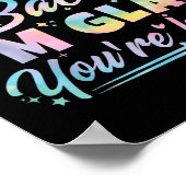 Willkommen zurück, ich bin froh, dass Sie hier sin Poster (Ecke)