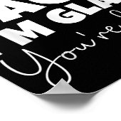 Willkommen zurück, ich bin froh, dass Sie hier sin Poster (Ecke)