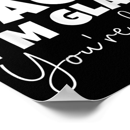 Willkommen zurück, ich bin froh, dass Sie hier sin Poster (Ecke)