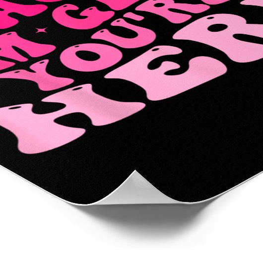 Willkommen Zurück ich bin froh, dass Sie hier sind Poster (Ecke)