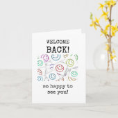 Willkommen zurück, ich freue mich, Sie zu sehen, C Karte (Gelbe Blume)