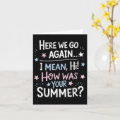 Willkommen zurück im Glad du hier, zurück zur Schu Karte (Gelbe Blume)