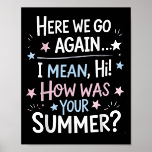 Willkommen zurück im Glad du hier, zurück zur Schu Poster