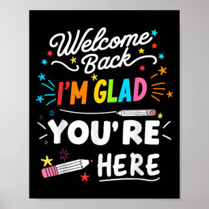 Willkommen zurück im Glad Youre hier Poster