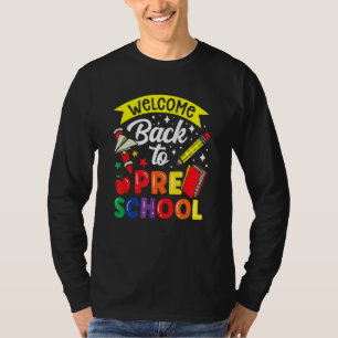 Willkommen zurück im Kindergarten Lehrer Zurück zu T-Shirt