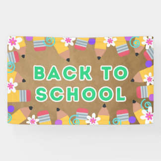 Willkommen zurück im Klassenzimmer-Poster-Banner Banner
