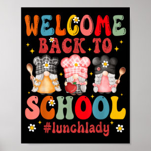 Willkommen zurück im Schulcafeteria-Mitarbeiter Lu Poster
