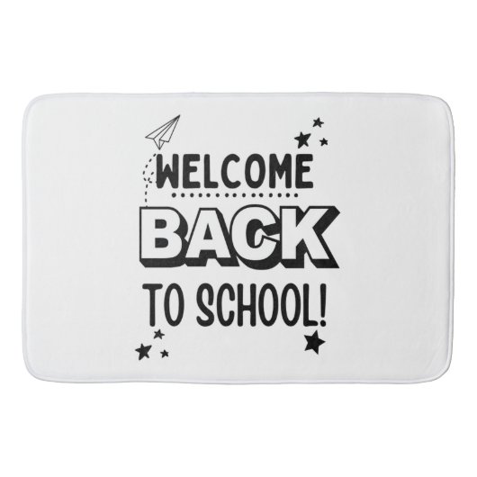 Willkommen zurück in der Schule! Badematte (Vorderseite)