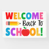 Willkommen zurück in der Schule Banner (Horizontal)