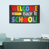 Willkommen zurück in der Schule Banner (Messeveranstaltung)