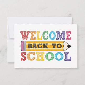 Willkommen zurück in der Schule – Bleistift-Illust