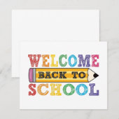 Willkommen zurück in der Schule – Bleistift-Illust (Vorne/Hinten)