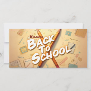 Willkommen zurück in der Schule – Bleistift-Kunst-