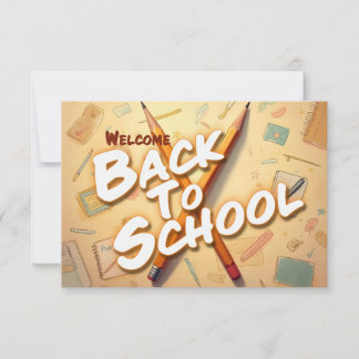 Willkommen zurück in der Schule – Bleistift-Kunst-