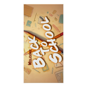 Willkommen zurück in der Schule – Bleistift-Kunstd Poster