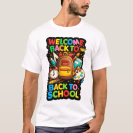Willkommen zurück in der Schule – Bunter Klassenra T-Shirt
