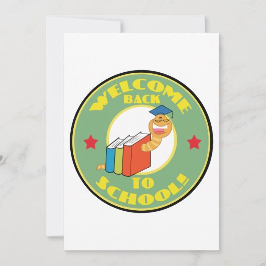 Willkommen zurück in der Schule Einladung (Vorderseite)