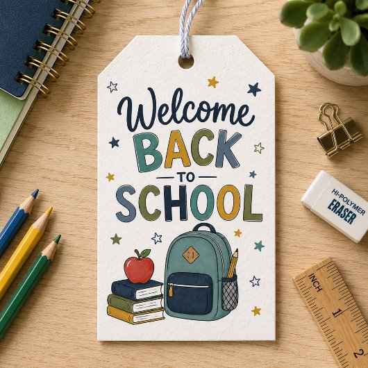 Willkommen zurück in der Schule Geschenkanhänger