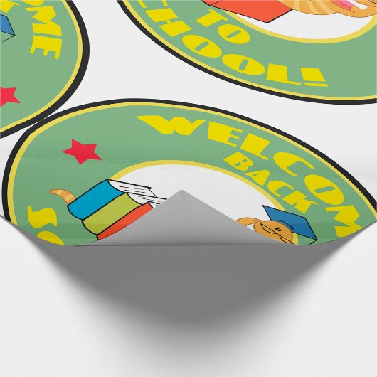 Willkommen zurück in der Schule Geschenkpapier