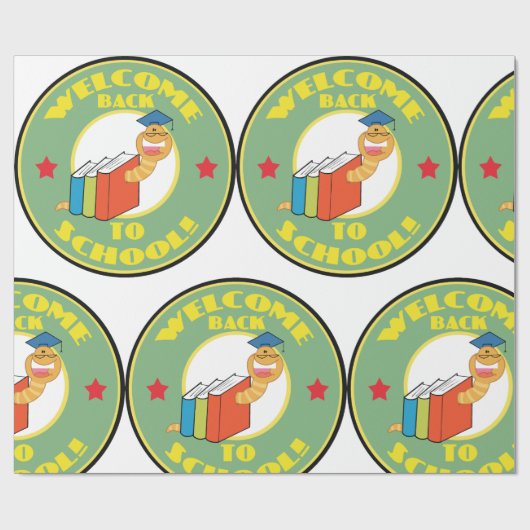 Willkommen zurück in der Schule Geschenkpapier (Flach)