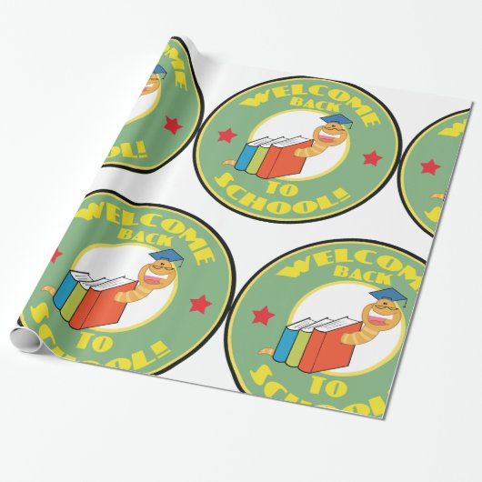 Willkommen zurück in der Schule Geschenkpapier (Ungerollt)
