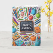 Willkommen zurück in der Schule! Karte (Gelbe Blume)