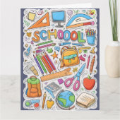 Willkommen zurück in der Schule! Karte (Vorderseite)