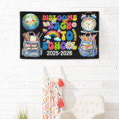 Willkommen zurück in der Schule | Klassenzimmer Banner (Insitu)