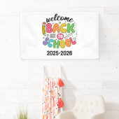 Willkommen zurück in der Schule | Klassenzimmer Banner (Insitu)